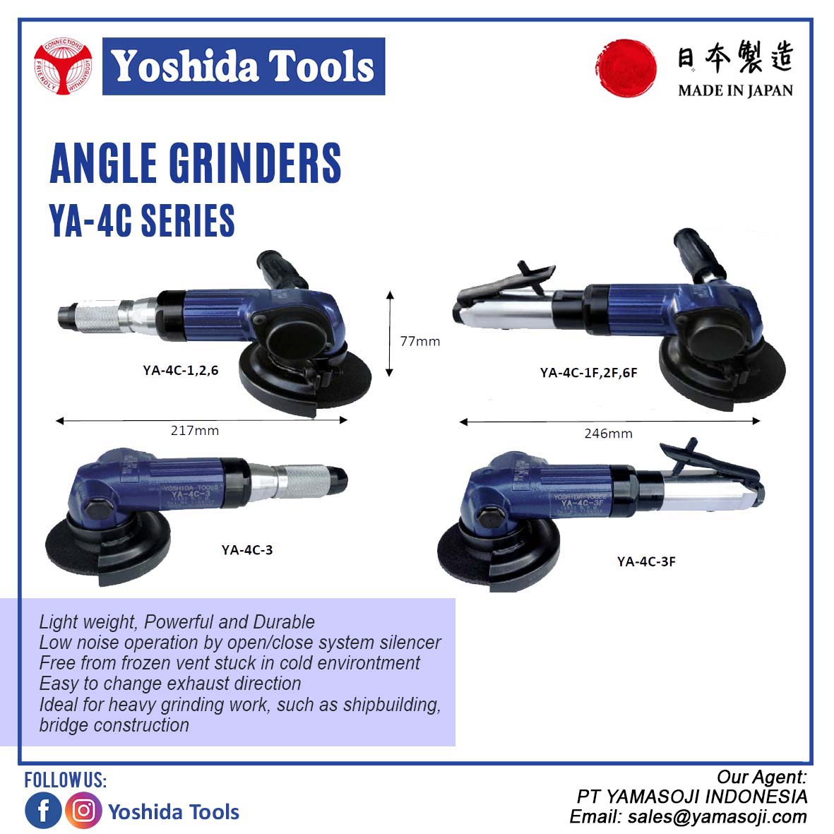 ANGLE GRINDER YA-4C SERIES