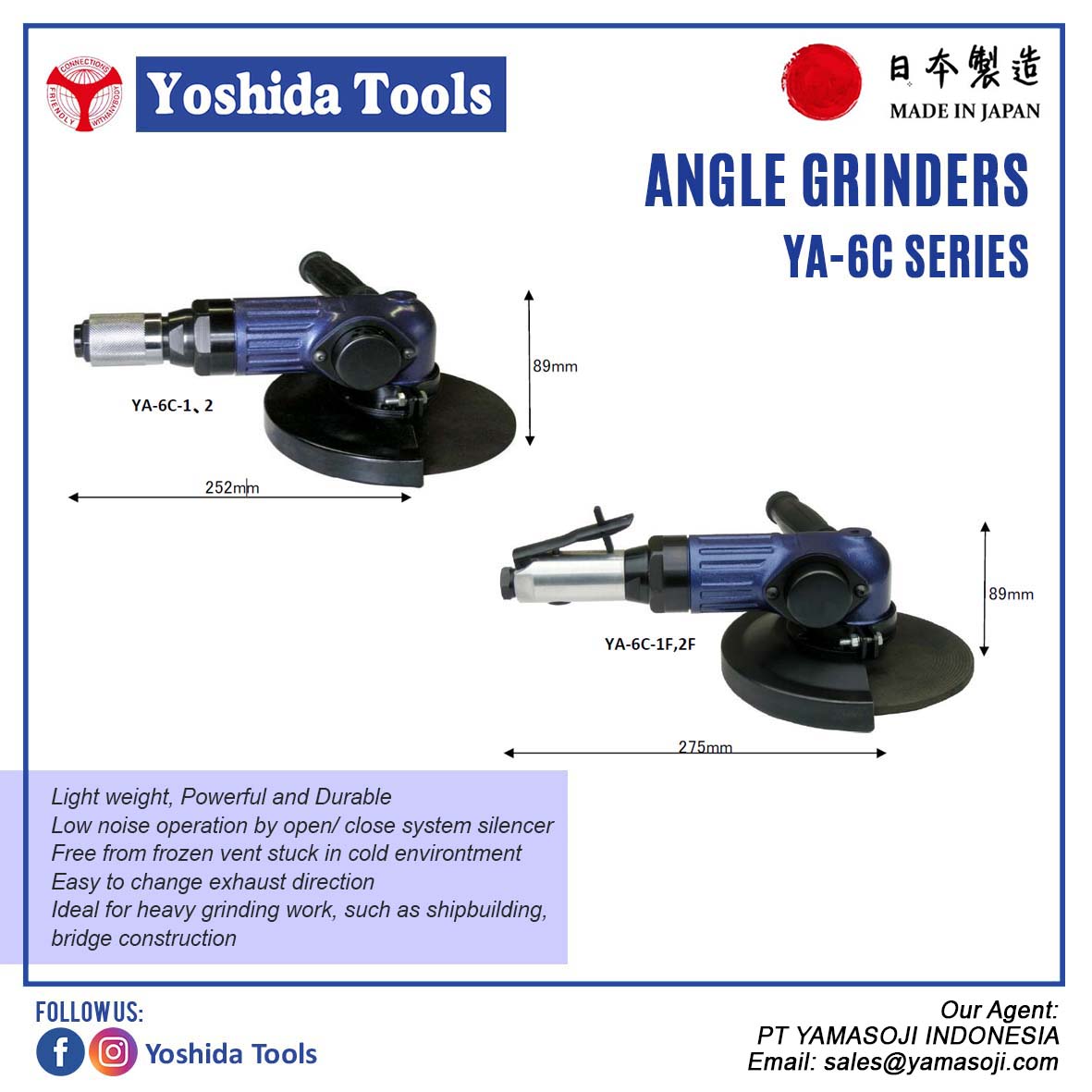 ANGLE GRINDER YA-6C SERIES