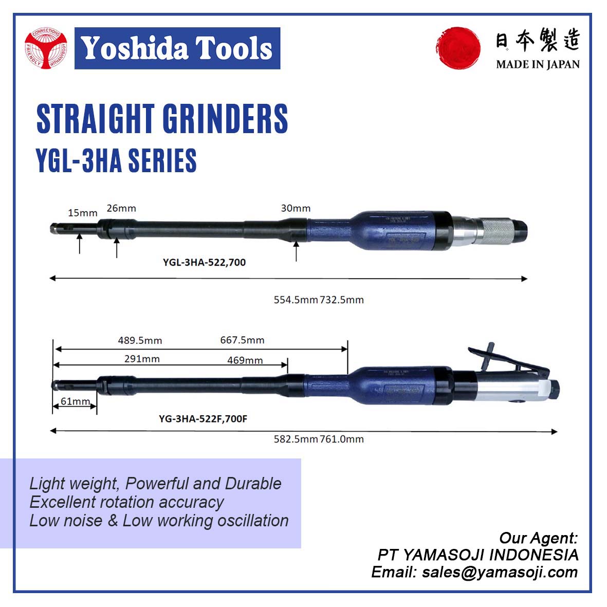 STRAIGHT GRINDER YGL-3hA SERIES